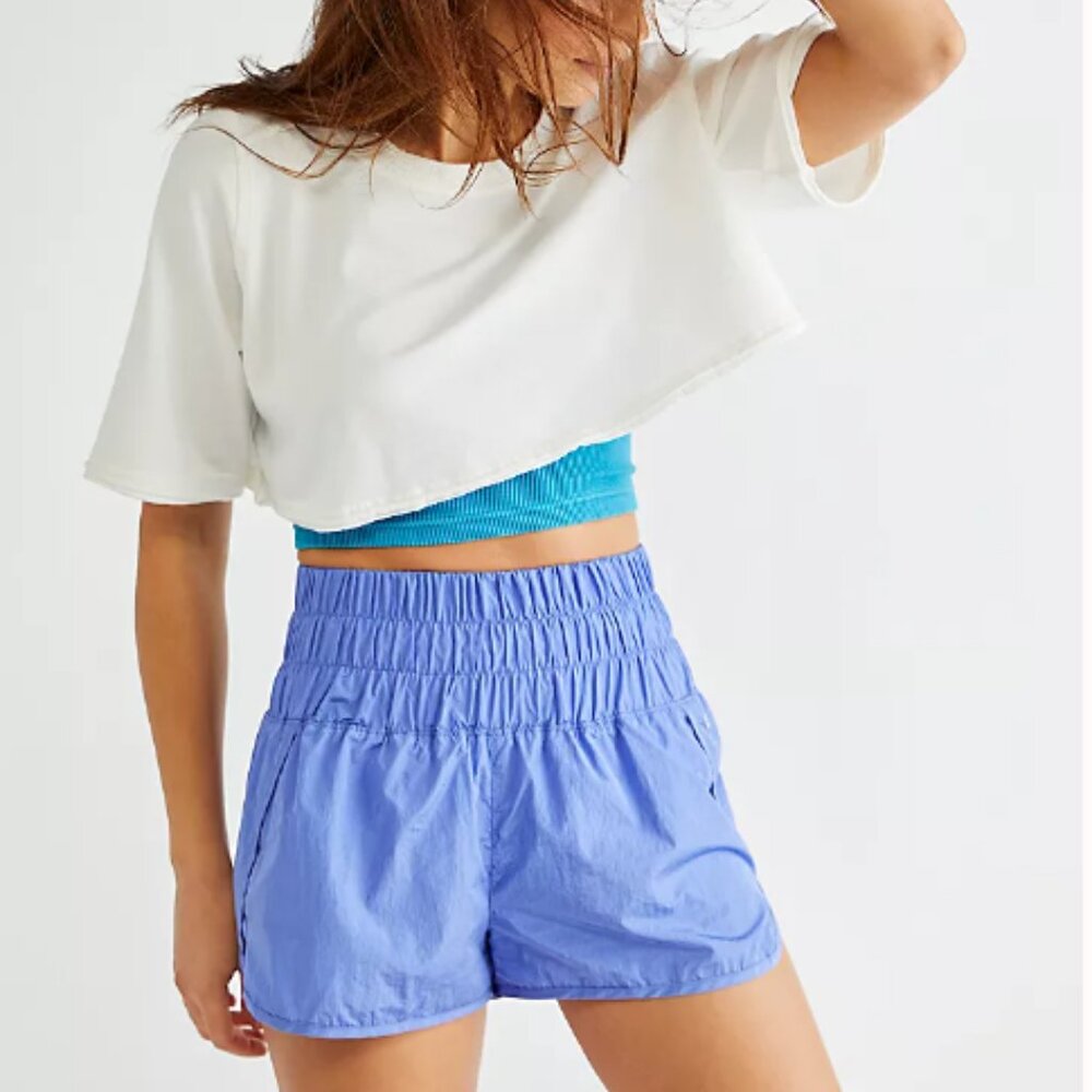 Free people movement way home shorts in blue